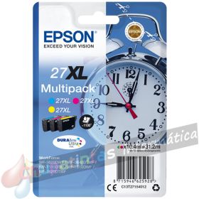 Epson T2715 (27XL) Pack de 3 Cartuchos de Tinta Originales - C13T27154012-1