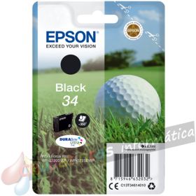 Epson T3461 (34) Negro Cartucho de Tinta Original - C13T34614010-1