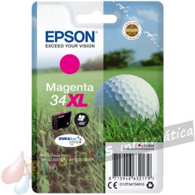 Epson T3473 (34XL) Magenta Cartucho de Tinta Original - C13T34734010-1