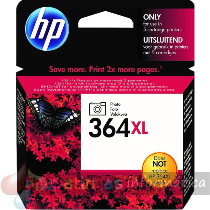 HP 364 Negro Photo Cartucho de Tinta Original - CB317EE