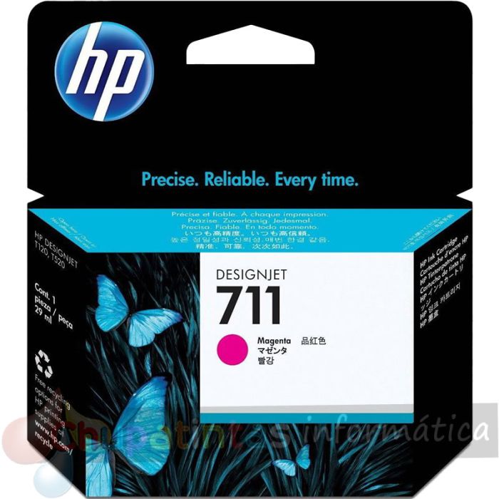 HP 711 Magenta Cartucho de Tinta Original - CZ131A