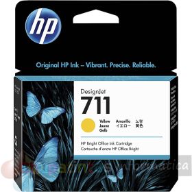HP 711 Amarillo Cartucho de Tinta Original - CZ132A