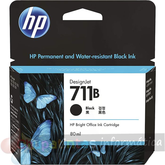 HP 711XL Negro Cartucho de Tinta Original - CZ133A