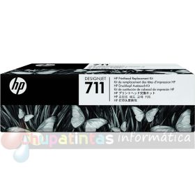 HP 711 Cabezal de Impresión Original + Pack de 4 Cartuchos de Tinta - C1Q10A