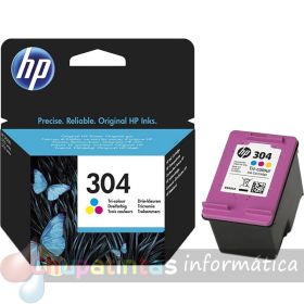 HP 304 Color Cartucho de Tinta Original - N9K05AE