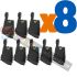 Kyocera TK1125 Negro Pack de 8 Cartuchos de Tóner Genéricos - Reemplaza 1T02M70NL0/1T02M70NL1