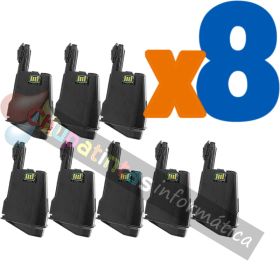 Kyocera TK1125 Negro Pack de 8 Cartuchos de Tóner Genéricos - Reemplaza 1T02M70NL0/1T02M70NL1