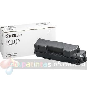 Kyocera TK1160 Negro Cartucho de Tóner Original - 1T02RY0NL0