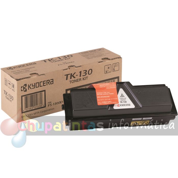 Kyocera TK130 Negro Cartucho de Tóner Original - 1T02HS0EU0/1T02HS0EUC