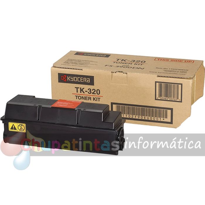 Kyocera TK320 Negro Cartucho de Tóner Original - 1T02F90EUC