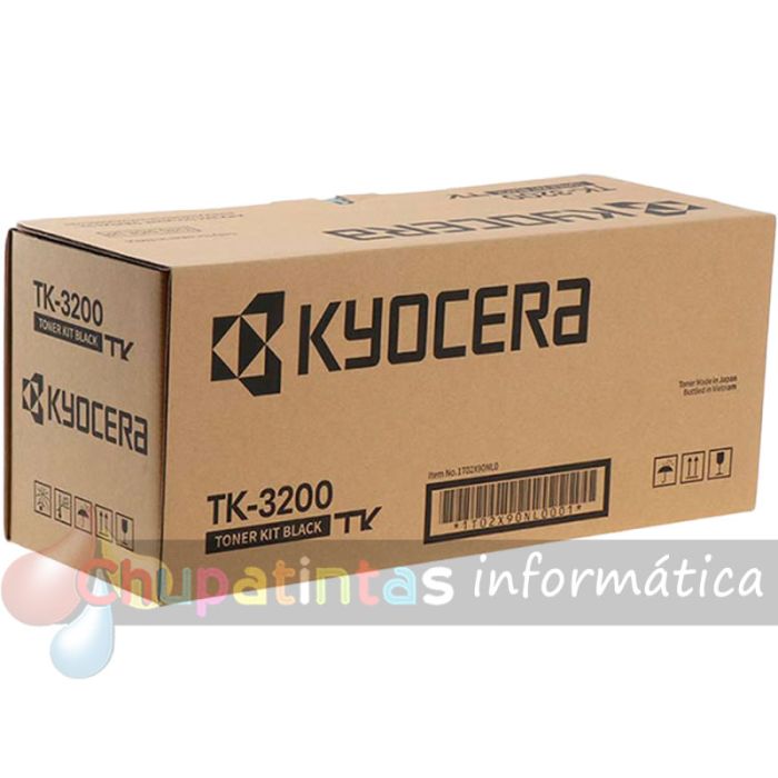 Kyocera TK3200 Negro Cartucho de Toner Original - 1T02X90NL0