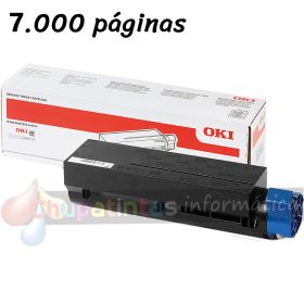 OKI B412/B432/B512/MB472/MB492/MB562 Negro Cartucho de Tóner Original - 45807106 - 7.000 páginas