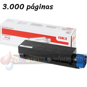 OKI B412/B432/B512/MB472/MB492/MB562 Negro Cartucho de Toner Original - 45807102