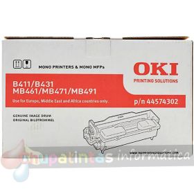 OKI B411/B431/MB461/MB471/MB491/B412/B432/B512/MB472/MB492/MB562 Tambor de Imagen Original - 44574302 (Drum)
