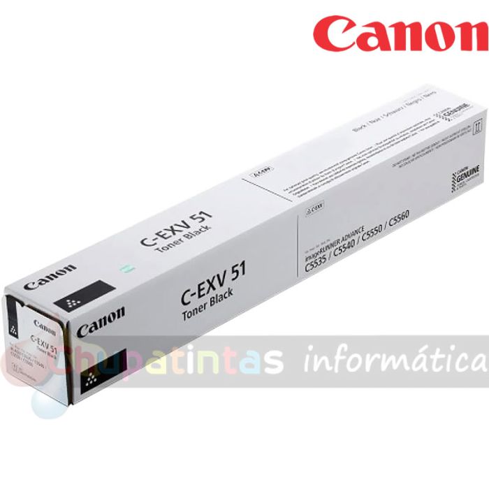 Canon C-EXV51 Negro Cartucho de Tóner Original - 0481C002