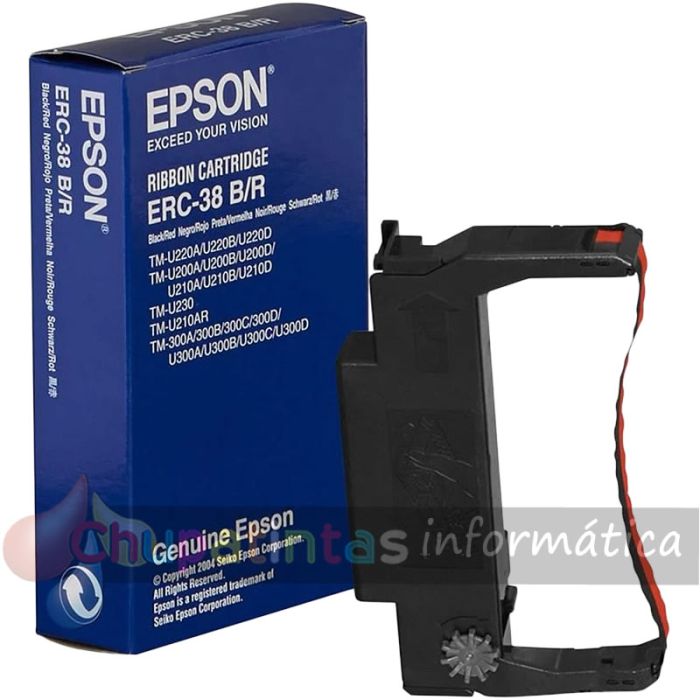 Epson ERC38/ERC34/ERC30 Negra/Roja Cinta Matricial Original - C43S015376