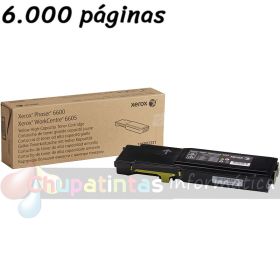 Xerox Phaser 6600/WorkCentre 6605 Amarillo Cartucho de Toner Original - 106R02231