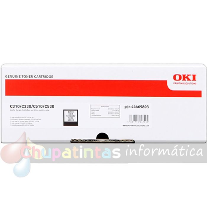 OKI C310/C510/MC351/MC361 Negro Cartucho de Tóner Original - 44469803