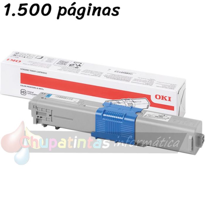 OKI C332DN/MC363DN/MD363DN Cian Cartucho de Tóner Original - 46508715