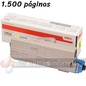 OKI C532DN/C542DN/MC573DN/MC563DN Amarillo Cartucho de Tóner Original - 46490401