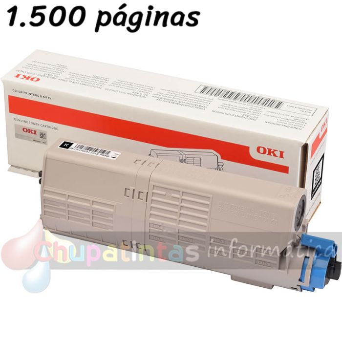 OKI C532DN/C542DN/MC573DN/MC563DN Negro Cartucho de Tóner Original - 46490404