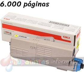 OKI C532DN/C542DN/MC573DN/MC563DN Amarillo Cartucho de Tóner Original - 46490605