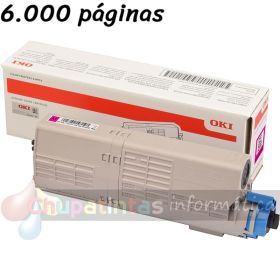 OKI C532DN/C542DN/MC573DN/MC563DN Magenta Cartucho de Tóner Original - 46490606