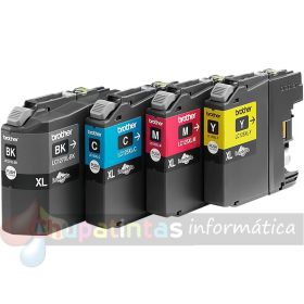 Brother LC127XL/LC125XL Pack de 4 Cartuchos de Tinta Originales - LC127XLVALBP-3