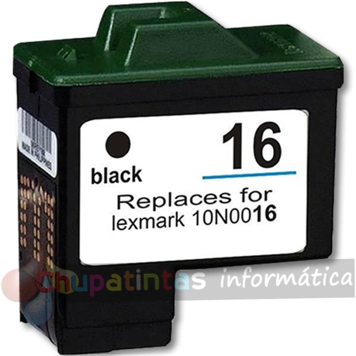 Lexmark 16/17 Negro Cartucho de Tinta Genérico - Reemplaza 10N0016E/10NX217E