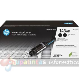 HP W1143A Negro Pack de 2 Kits de Recarga de Tóner Originales - 143A