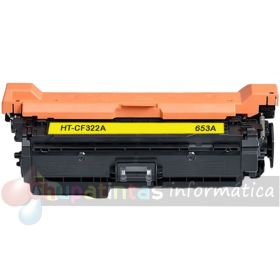 HP CF322A Amarillo Cartucho de Tóner Genérico - Reemplaza 653A