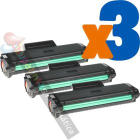 Samsung MLT-D1042S/MLT-D1042X Negro Pack de 3 Cartuchos de Tóner Genéricos - Reemplaza SU737A/SU738A