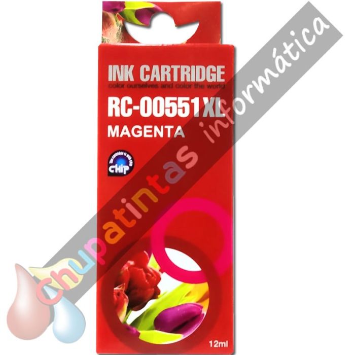 Canon CLI551XL Magenta Cartucho de Tinta Genérico - Reemplaza 6445B001/6510B001-2