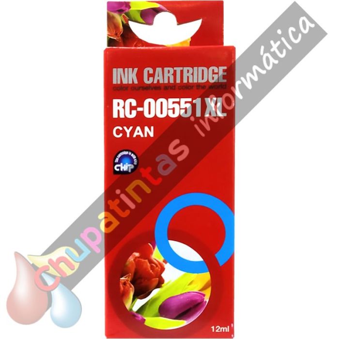 Canon CLI551XL Cian Cartucho de Tinta Genérico - Reemplaza 6444B001/6509B001-2