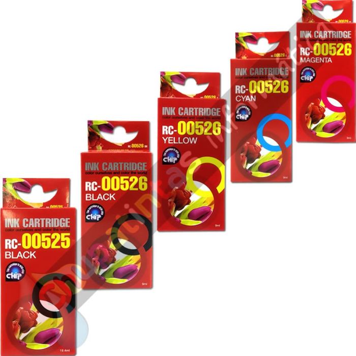 Canon PGI525 + CLI526 Pack de 5 Cartuchos de Tinta Genéricos-2