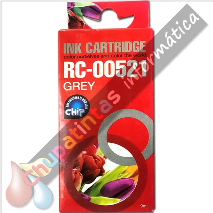 Canon CLI521 Gris Cartucho de Tinta Genérico - Reemplaza 2937B001-2
