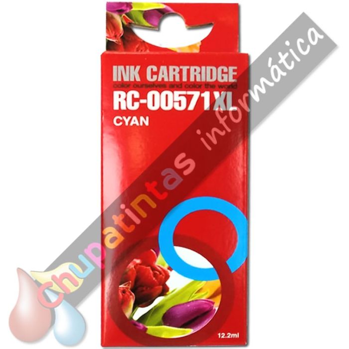 Canon CLI571XL Cyan Cartucho de Tinta Genérico - Reemplaza 0332C001/0386C001-2