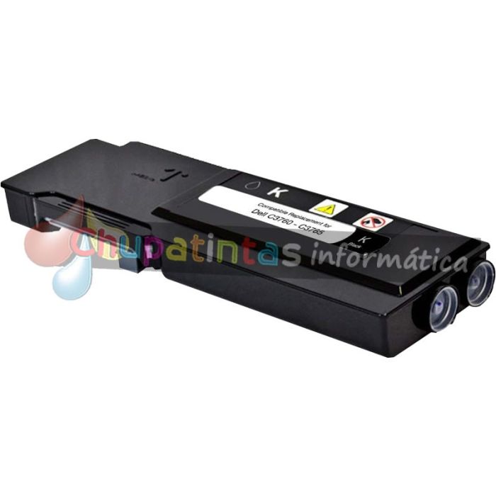 Dell C3760/C3765DNF Negro Cartucho de Tóner Genérico - Reemplaza 593-11119