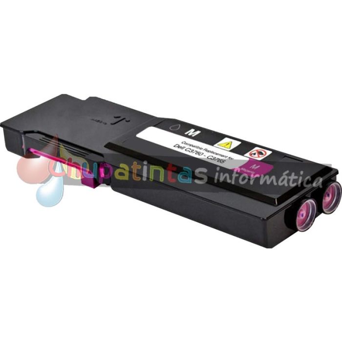 Dell C3760/C3765DNF Magenta Cartucho de Tóner Genérico - Reemplaza 593-11121