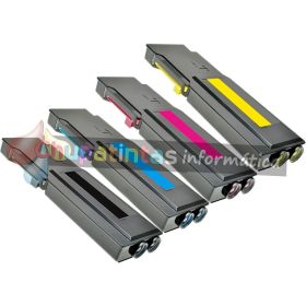 DELL S3840 / S3845 COMPATIBLE TONER PACK AHORRO 4 COLORES