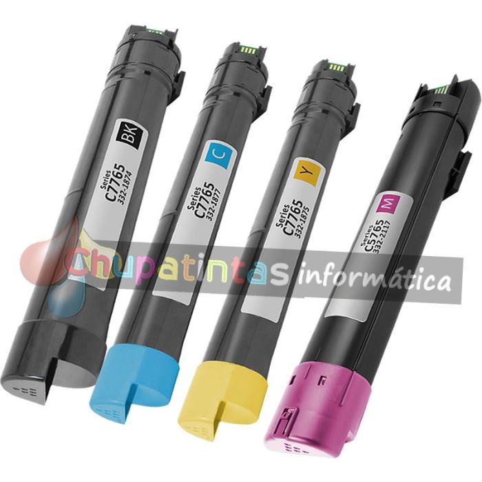 DELL C7765 COMTIBLE TONER PACK AHORRO 4 COLORES