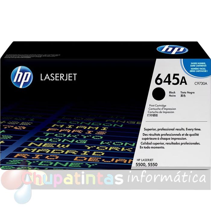 HP C9730A Negro Cartucho de Tóner Original - 645A