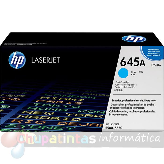 HP C9731A Cian Cartucho de Tóner Original - 645A