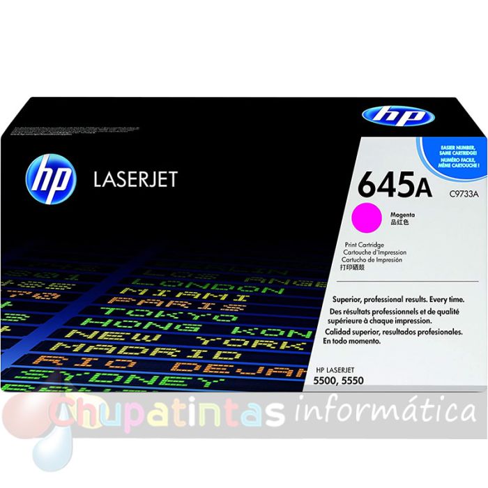 HP C9733A Magenta Cartucho de Toner Original - 645A