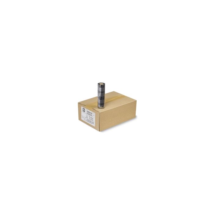 Zebra ZipShip 2300 Pack de 12 Cintas de Transferencia Termica Original - Cintas de Cera - Nucleo 12.7mm, Ancho 110mm, Longitud 74m