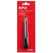 Apli Cuter Premium de 9mm - Carcasa Ergonomica, Avance Escalonado y Bloqueo de Seguridad