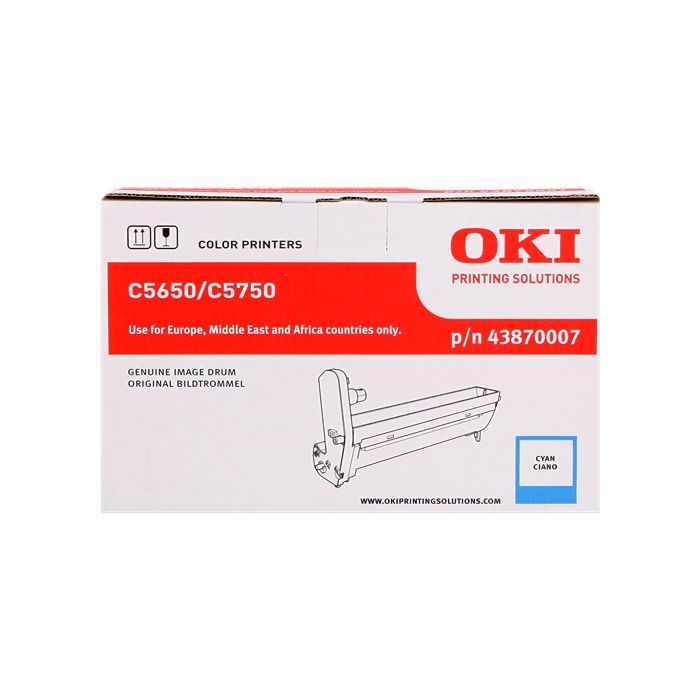 OKI C5650/C5750 Cyan Tambor de Imagen Original - 43870007 (Drum)
