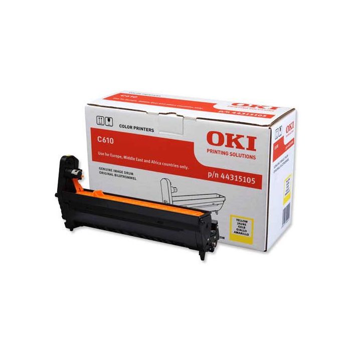 OKI C610 Amarillo Tambor de Imagen Original - 44315105 (Drum)