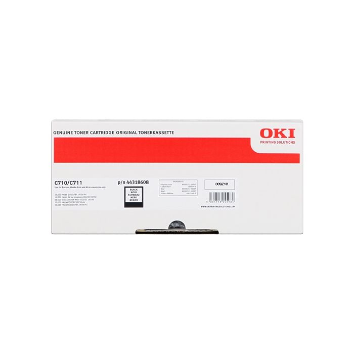 OKI C710/C711 Negro Cartucho de Toner Original - 44318608