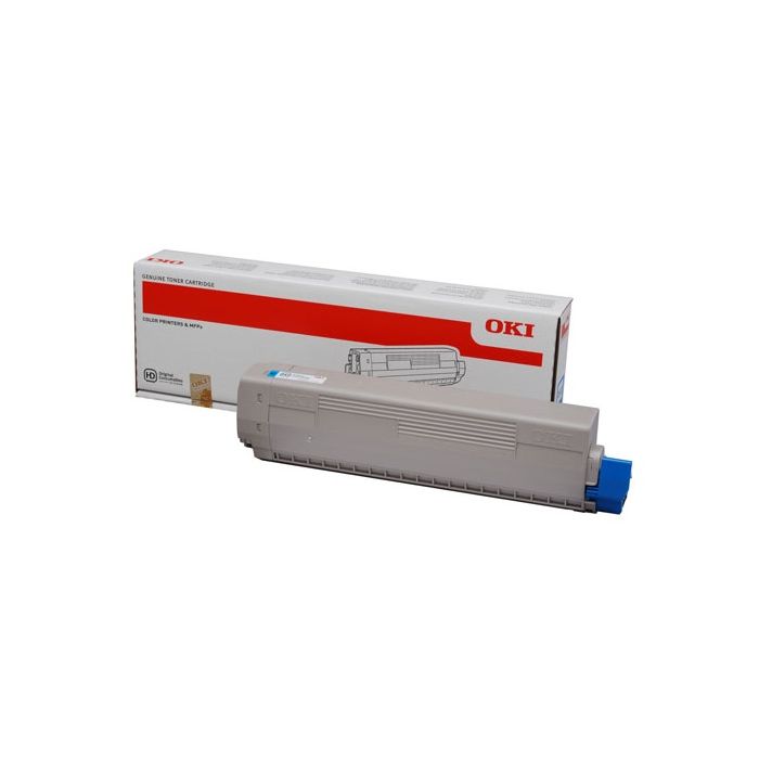 OKI C822 Cyan Cartucho de Toner Original - 44844615
